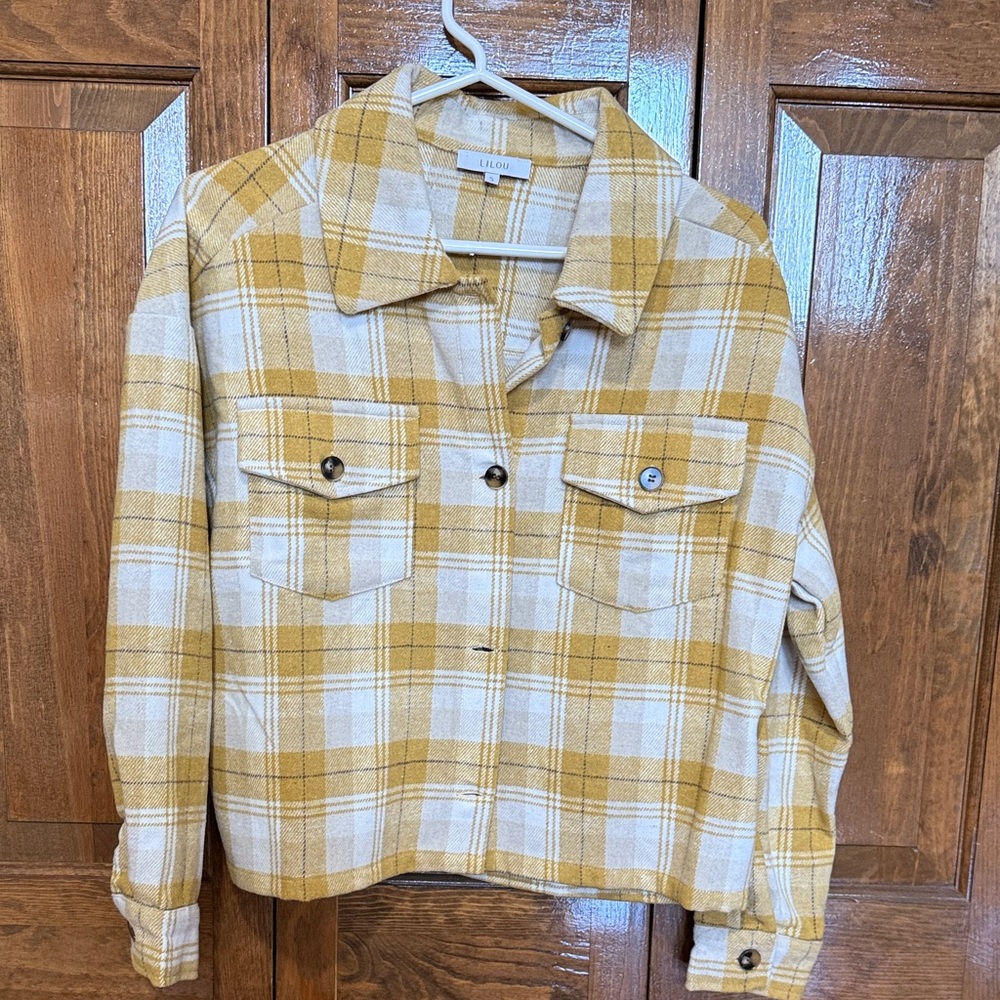 Mustard Plaid Jacket
